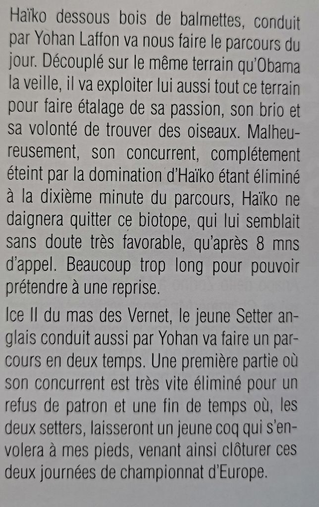 CH. TR. Hayko Du Sous Bois De Balmette